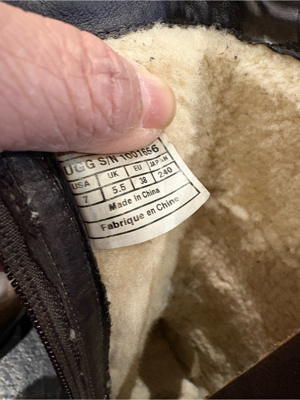 UGG Womens Gershwin Brown Leather Mid-Calf Buckle Boots, size 7 - Picture 10 of 10